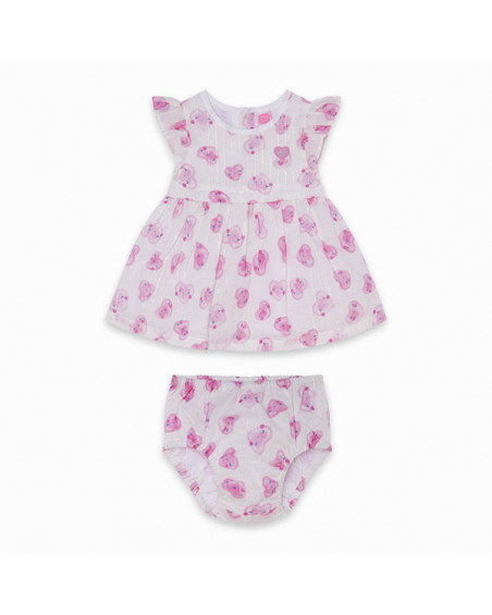 VESTIDO POPELÍN CORAZONES NIÑA BLANCO SUGAR BABE VESTIDO POPELÍN CORAZONES NIÑA BLANCO SUGAR BABE