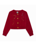 CHAQUETA TRICOT LENTEJUELAS NIÑA ROJA ZANZIBAR CHAQUETA TRICOT LENTEJUELAS NIÑA ROJA ZANZIBAR