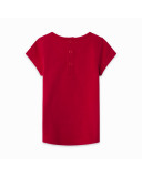 CAMISETA PUNTO MENSAJE NIÑA ROJA ZANZIBAR CAMISETA PUNTO MENSAJE NIÑA ROJA ZANZIBAR
