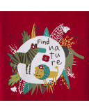 CAMISETA PUNTO MENSAJE NIÑA ROJA ZANZIBAR CAMISETA PUNTO MENSAJE NIÑA ROJA ZANZIBAR