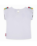 CAMISETA PUNTO FLECOS NIÑA BLANCA ZANZIBAR CAMISETA PUNTO FLECOS NIÑA BLANCA ZANZIBAR