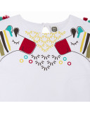 CAMISETA PUNTO FLECOS NIÑA BLANCA ZANZIBAR CAMISETA PUNTO FLECOS NIÑA BLANCA ZANZIBAR