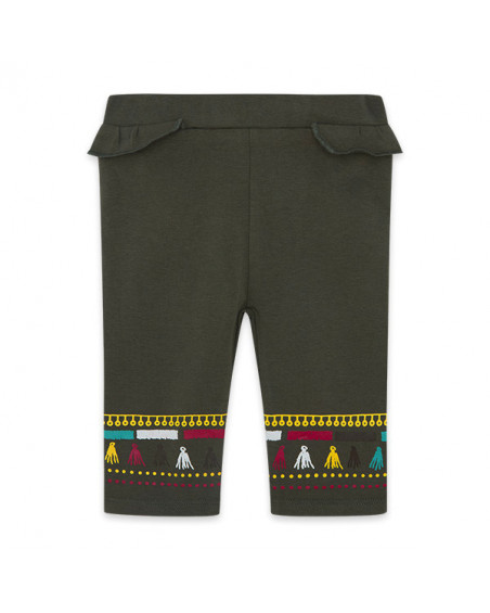 LEGGING PIRATA PUNTO VOLANTES NIÑA VERDE ZANZIBAR LEGGING PIRATA PUNTO VOLANTES NIÑA VERDE ZANZIBAR