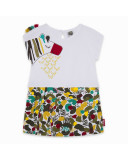 VESTIDO PUNTO COMBINADO NIÑA BLANCO ZANZIBAR VESTIDO PUNTO COMBINADO NIÑA BLANCO ZANZIBAR