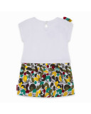 VESTIDO PUNTO COMBINADO NIÑA BLANCO ZANZIBAR VESTIDO PUNTO COMBINADO NIÑA BLANCO ZANZIBAR