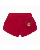 FALDA-PANTALÓN FELPA FANTASÍA BOTONES LATERALES NIÑA ROJA ZANZIBAR FALDA-PANTALÓN FELPA FANTASÍA BOTONES LATERALES NIÑA ROJA ZANZIBAR