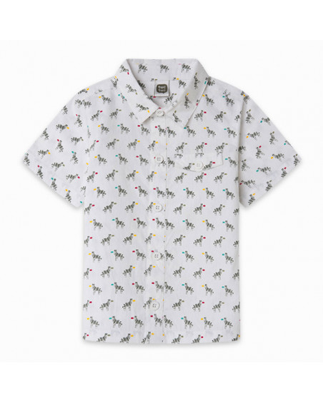 CAMISA POPELÍN CEBRAS NIÑO BLANCA ZANZIBAR CAMISA POPELÍN CEBRAS NIÑO BLANCA ZANZIBAR