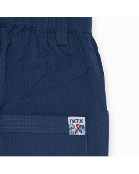PANTALÓN PLANA FANTASÍA EFECTO DENIM NIÑO AZUL KAMOGAWA PANTALÓN PLANA FANTASÍA EFECTO DENIM NIÑO AZUL KAMOGAWA