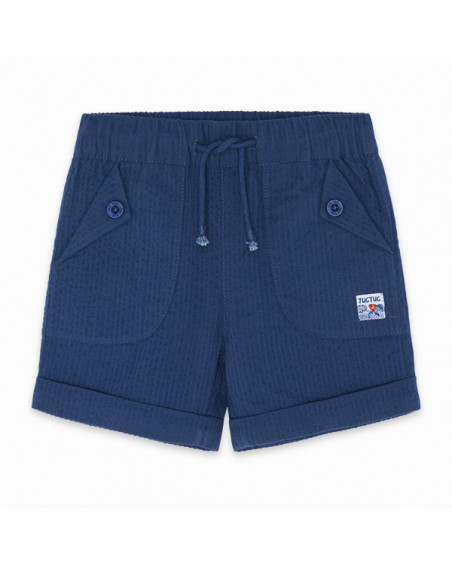 SHORT PLANA FANTASÍA EFECTO DENIM NIÑO AZUL KAMOGAWA SHORT PLANA FANTASÍA EFECTO DENIM NIÑO AZUL KAMOGAWA