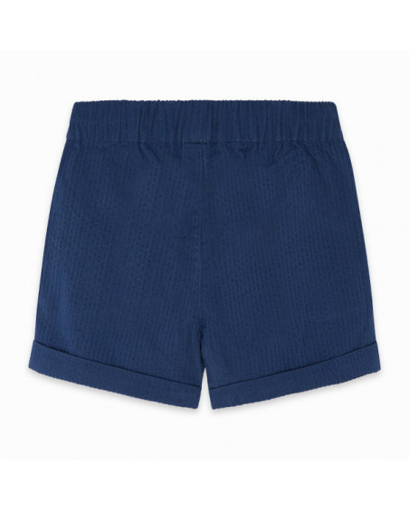 SHORT PLANA FANTASÍA EFECTO DENIM NIÑO AZUL KAMOGAWA SHORT PLANA FANTASÍA EFECTO DENIM NIÑO AZUL KAMOGAWA