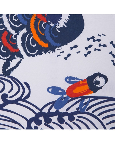 CAMISETA PUNTO PECES NIÑO BLANCA KAMOGAWA CAMISETA PUNTO PECES NIÑO BLANCA KAMOGAWA