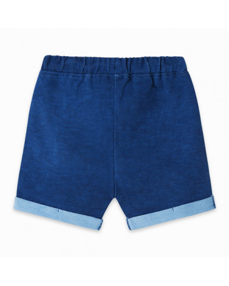 BERMUDA FELPA BOLSILLO CANGURO NIÑO AZUL KAMOGAWA BERMUDA FELPA BOLSILLO CANGURO NIÑO AZUL KAMOGAWA