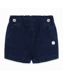 SHORT PLANA FANTASÍA EFECTO DENIM NIÑA AZUL KAMOGAWA SHORT PLANA FANTASÍA EFECTO DENIM NIÑA AZUL KAMOGAWA