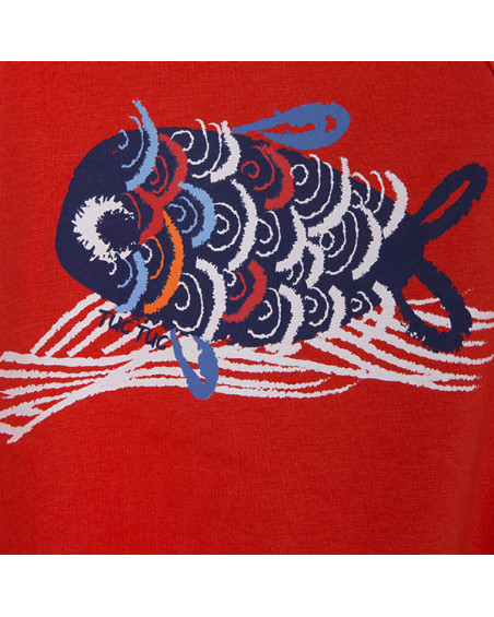 CONJUNTO CAMISETA Y SHORT PUNTO PECES NIÑA ROJO KAMOGAWA CONJUNTO CAMISETA Y SHORT PUNTO PECES NIÑA ROJO KAMOGAWA