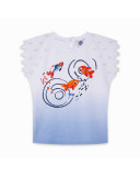 CAMISETA PUNTO PECES NIÑA BLANCA KAMOGAWA CAMISETA PUNTO PECES NIÑA BLANCA KAMOGAWA