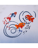 CAMISETA PUNTO PECES NIÑA BLANCA KAMOGAWA CAMISETA PUNTO PECES NIÑA BLANCA KAMOGAWA