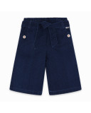 PANTALÓN PLANA FANTASÍA CULOTTE EFECTO DENIM NIÑA AZUL KAMOGAWA PANTALÓN PLANA FANTASÍA CULOTTE EFECTO DENIM NIÑA AZUL KAMOGAWA