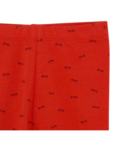 LEGGING PIRATA PUNTO PECES NIÑA ROJO KAMOGAWA LEGGING PIRATA PUNTO PECES NIÑA ROJO KAMOGAWA