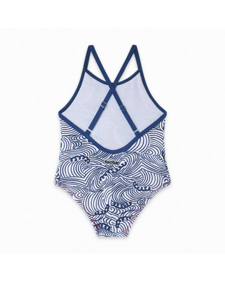 BAÑADOR ESPALDA CRUZADA PEZ NIÑA AZUL KAMOGAWA BAÑADOR ESPALDA CRUZADA PEZ NIÑA AZUL KAMOGAWA