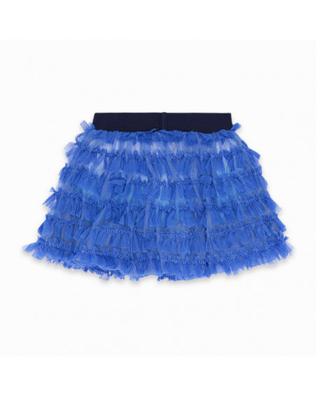 FALDA TUL DEGRADADA NIÑA AZUL KAMOGAWA FALDA TUL DEGRADADA NIÑA AZUL KAMOGAWA