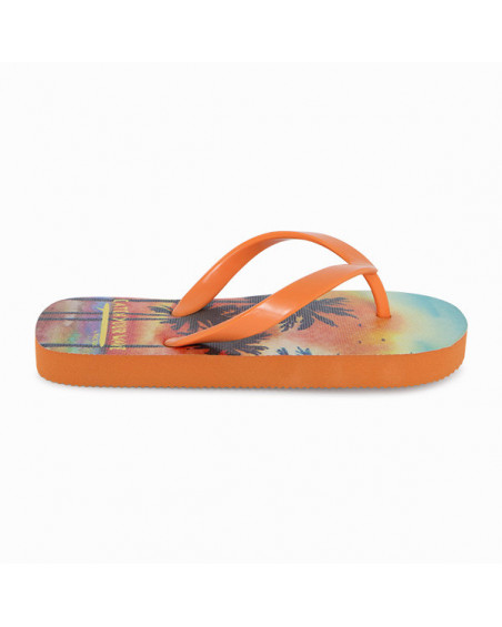CHANCLAS ESTAMPADAS NIÑO NARANJAS JUST SURF CHANCLAS ESTAMPADAS NIÑO NARANJAS JUST SURF