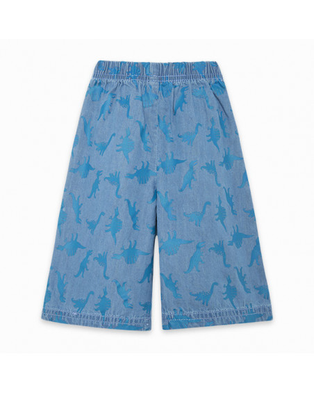 PANTALÓN DENIM CULOTTE NIÑA AZUL DRAW A REX PANTALÓN DENIM CULOTTE NIÑA AZUL DRAW A REX