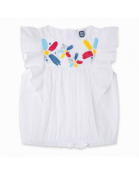BLUSA POPELÍN MANGA VOLANTES NIÑA BLANCA DRAW A REX BLUSA POPELÍN MANGA VOLANTES NIÑA BLANCA DRAW A REX