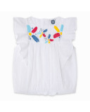 BLUSA POPELÍN MANGA VOLANTES NIÑA BLANCA DRAW A REX BLUSA POPELÍN MANGA VOLANTES NIÑA BLANCA DRAW A REX