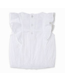 BLUSA POPELÍN MANGA VOLANTES NIÑA BLANCA DRAW A REX BLUSA POPELÍN MANGA VOLANTES NIÑA BLANCA DRAW A REX