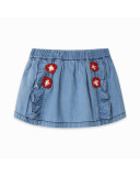 FALDA DENIM FLORES NIÑA AZUL DRAW A REX FALDA DENIM FLORES NIÑA AZUL DRAW A REX