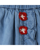 FALDA DENIM FLORES NIÑA AZUL DRAW A REX FALDA DENIM FLORES NIÑA AZUL DRAW A REX