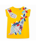 VESTIDO PUNTO DINOSAURIO NIÑA AMARILLO DRAW A REX VESTIDO PUNTO DINOSAURIO NIÑA AMARILLO DRAW A REX