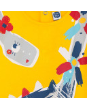 VESTIDO PUNTO DINOSAURIO NIÑA AMARILLO DRAW A REX VESTIDO PUNTO DINOSAURIO NIÑA AMARILLO DRAW A REX