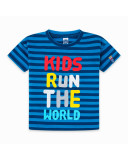 CAMISETA PUNTO MENSAJE NIÑO AZUL DRAW A REX CAMISETA PUNTO MENSAJE NIÑO AZUL DRAW A REX