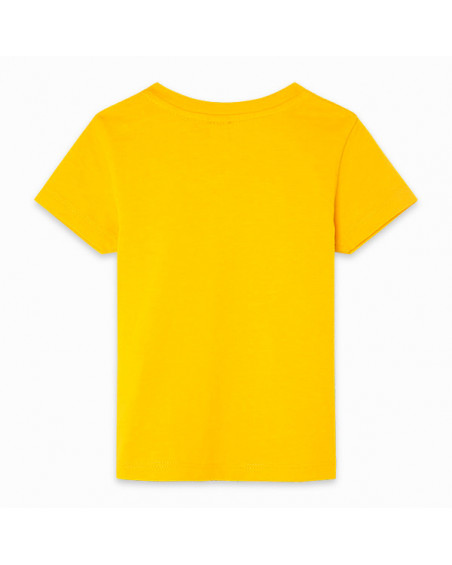 CAMISETA PUNTO DINOSAURIOS NIÑO AMARILLA DRAW A REX CAMISETA PUNTO DINOSAURIOS NIÑO AMARILLA DRAW A REX