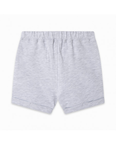 BERMUDA FELPA CON PIN NIÑO GRIS DRAW A REX BERMUDA FELPA CON PIN NIÑO GRIS DRAW A REX
