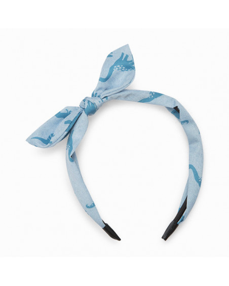 DIADEMA RÍGIDA DENIM DINOSAURIOS NIÑA AZUL DRAW A REX DIADEMA RÍGIDA DENIM DINOSAURIOS NIÑA AZUL DRAW A REX