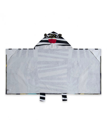 TOALLA-PONCHO CEBRA NIÑO VERDE ZANZIBAR TOALLA-PONCHO CEBRA NIÑO VERDE ZANZIBAR