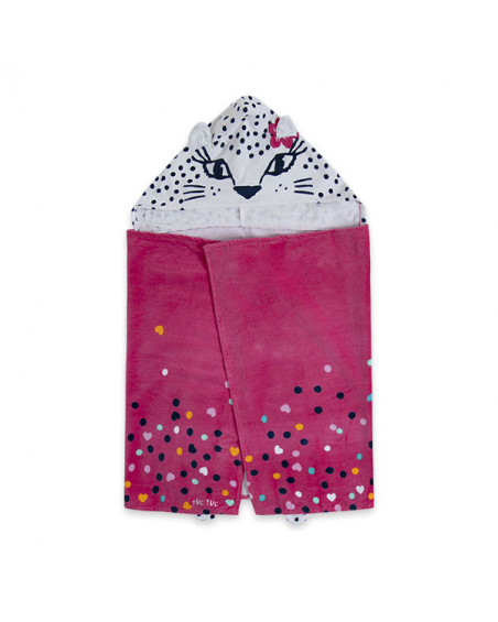 TOALLA-PONCHO LEOPARDO NIÑA ROSA LOVE SAUVAGE TOALLA-PONCHO LEOPARDO NIÑA ROSA LOVE SAUVAGE