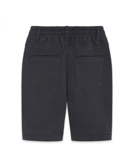 BERMUDA FELPA CORDONES NIÑO GRIS BASICOS BABY BERMUDA FELPA CORDONES NIÑO GRIS BASICOS BABY