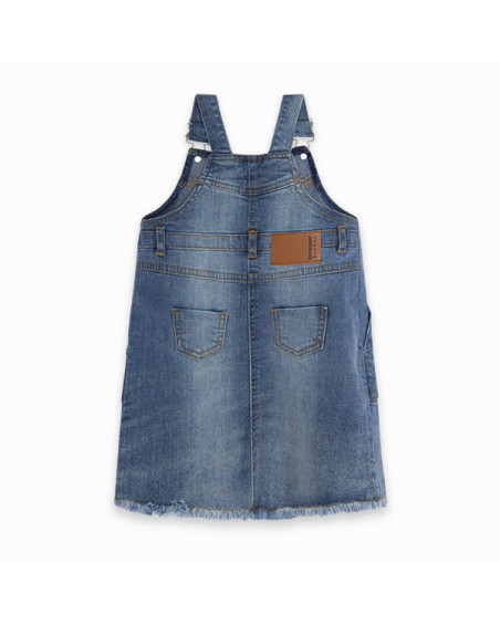 PICHI DENIM BOTONES Y FLORES NIÑA AZUL LOVE THE SUN PICHI DENIM BOTONES Y FLORES NIÑA AZUL LOVE THE SUN