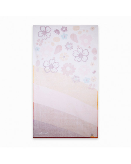 TOALLA FLORES Y ARCOIRIS NIÑA BEIGE LOVE THE SUN TOALLA FLORES Y ARCOIRIS NIÑA BEIGE LOVE THE SUN