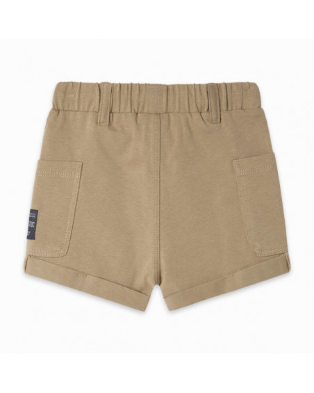 BERMUDA PUNTO BOLSILLOS LATERALES NIÑO MARRON BASICOS BABY BERMUDA PUNTO BOLSILLOS LATERALES NIÑO MARRON BASICOS BABY