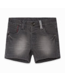 BERMUDA DENIM MENSAJE NIÑO GRIS BASICOS BABY BERMUDA DENIM MENSAJE NIÑO GRIS BASICOS BABY