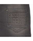 BERMUDA DENIM MENSAJE NIÑO GRIS BASICOS BABY BERMUDA DENIM MENSAJE NIÑO GRIS BASICOS BABY