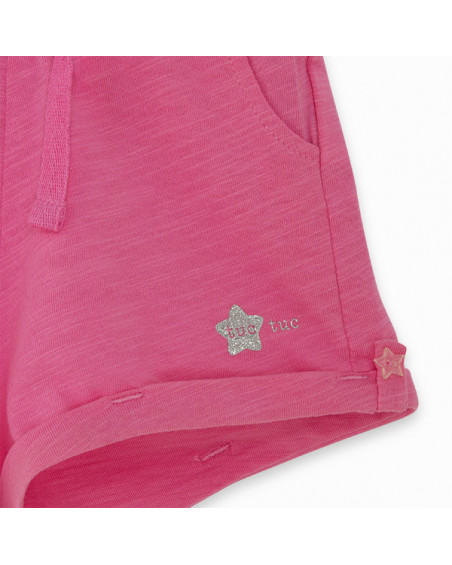 SHORT PUNTO ESTRELLA NIÑA ROSA BASICOS BABY SHORT PUNTO ESTRELLA NIÑA ROSA BASICOS BABY