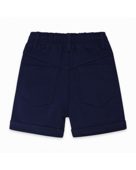 BERMUDA FELPA CORDONES NIÑO AZUL BASICOS BABY BERMUDA FELPA CORDONES NIÑO AZUL BASICOS BABY