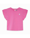 CAMISETA PUNTO VOLANTES NIÑA ROSA BASICOS BABY CAMISETA PUNTO VOLANTES NIÑA ROSA BASICOS BABY