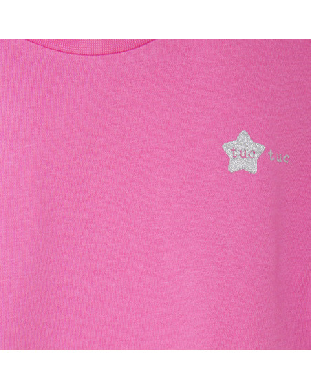 CAMISETA PUNTO VOLANTES NIÑA ROSA BASICOS BABY CAMISETA PUNTO VOLANTES NIÑA ROSA BASICOS BABY