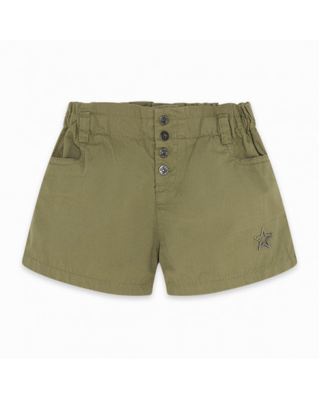 SHORT SARGA PAPPER BAG NIÑA VERDE BASICOS BABY SHORT SARGA PAPPER BAG NIÑA VERDE BASICOS BABY